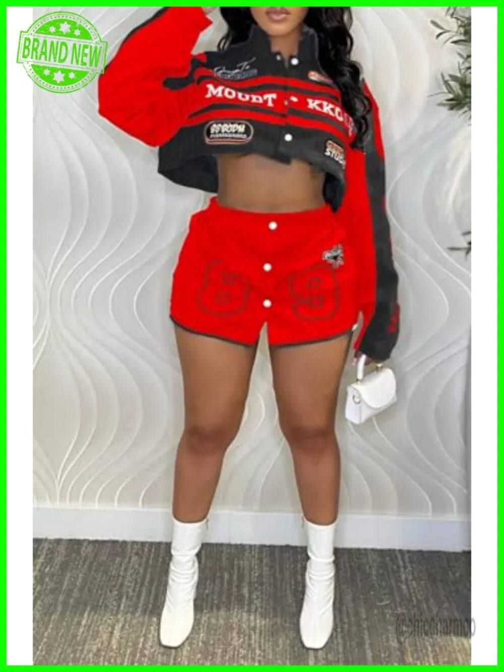 Varsity Jacket Detachable Letter Graphic Racer Vintage Colorblock Baseball Coat